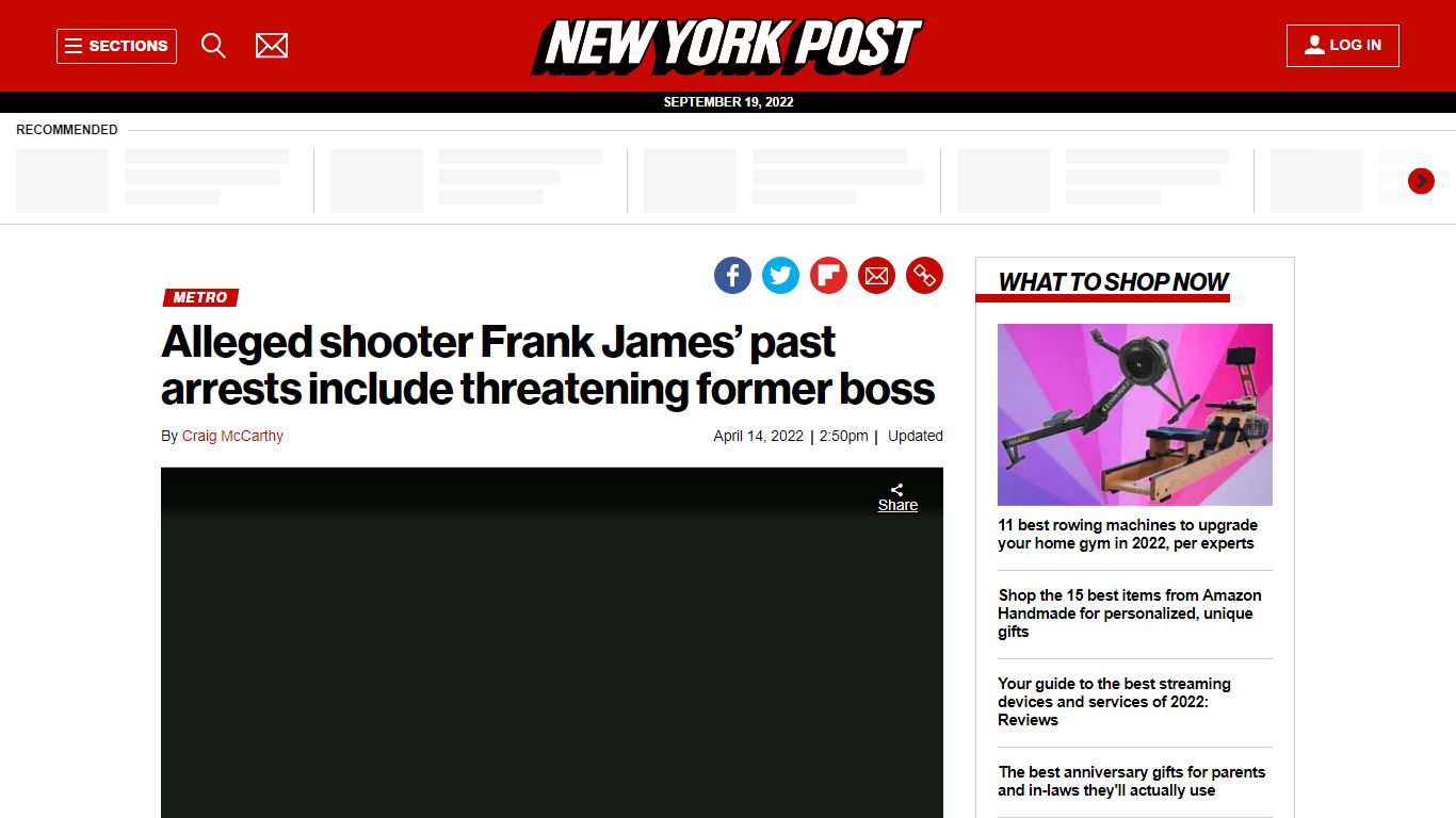 Alleged shooter Frank James’ past arrests include threatening former boss