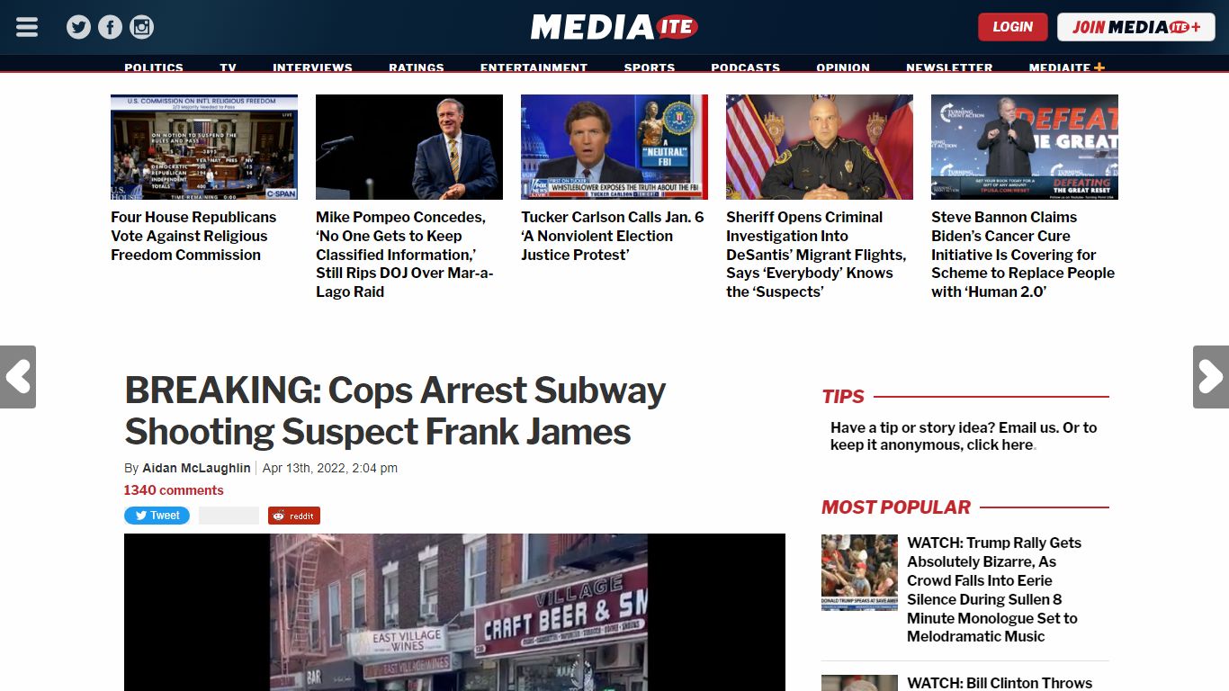 BREAKING: Cops Arrest Subway Shooting Suspect Frank James - Mediaite